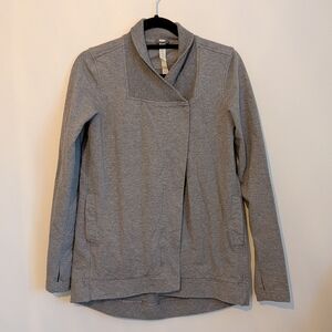 Lululemon Gray Wrap Sweater